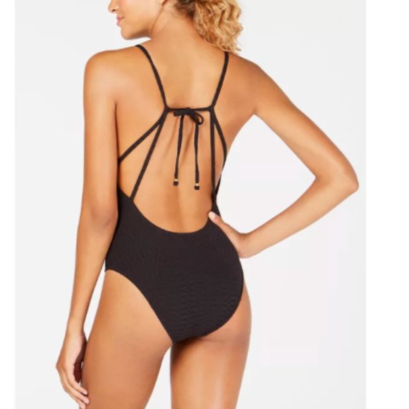 NWT Lucky Brand Shoreline Chic Textured One Piece - Picture 2 of 5